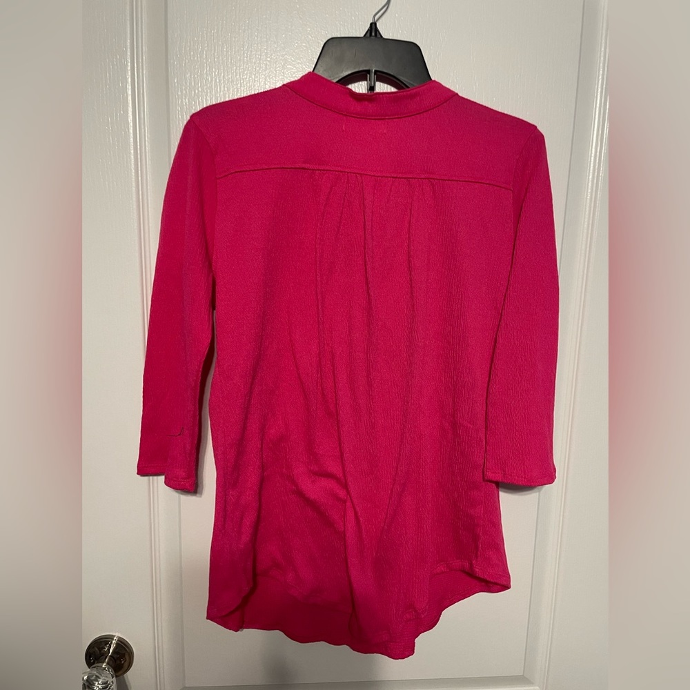 Shannon Ford New York hot pink blouse size small - Picture 3 of 4